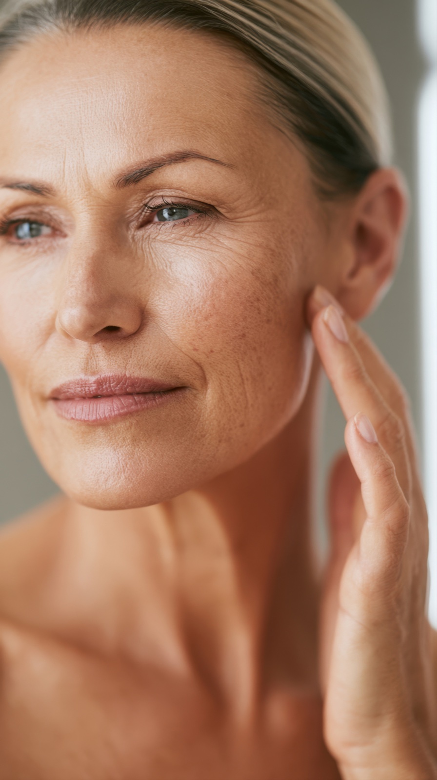 Soin du visage, peau lumineuse